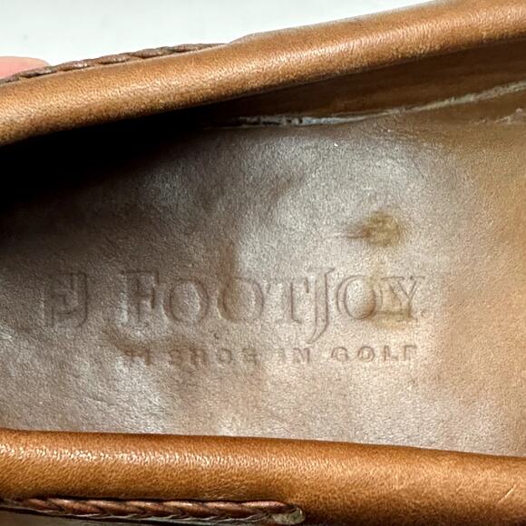 VGUC Rancourt & Co x FootJoy Tassel Loafer Moccasin Brown Made in Maine USA 11 D main image 5